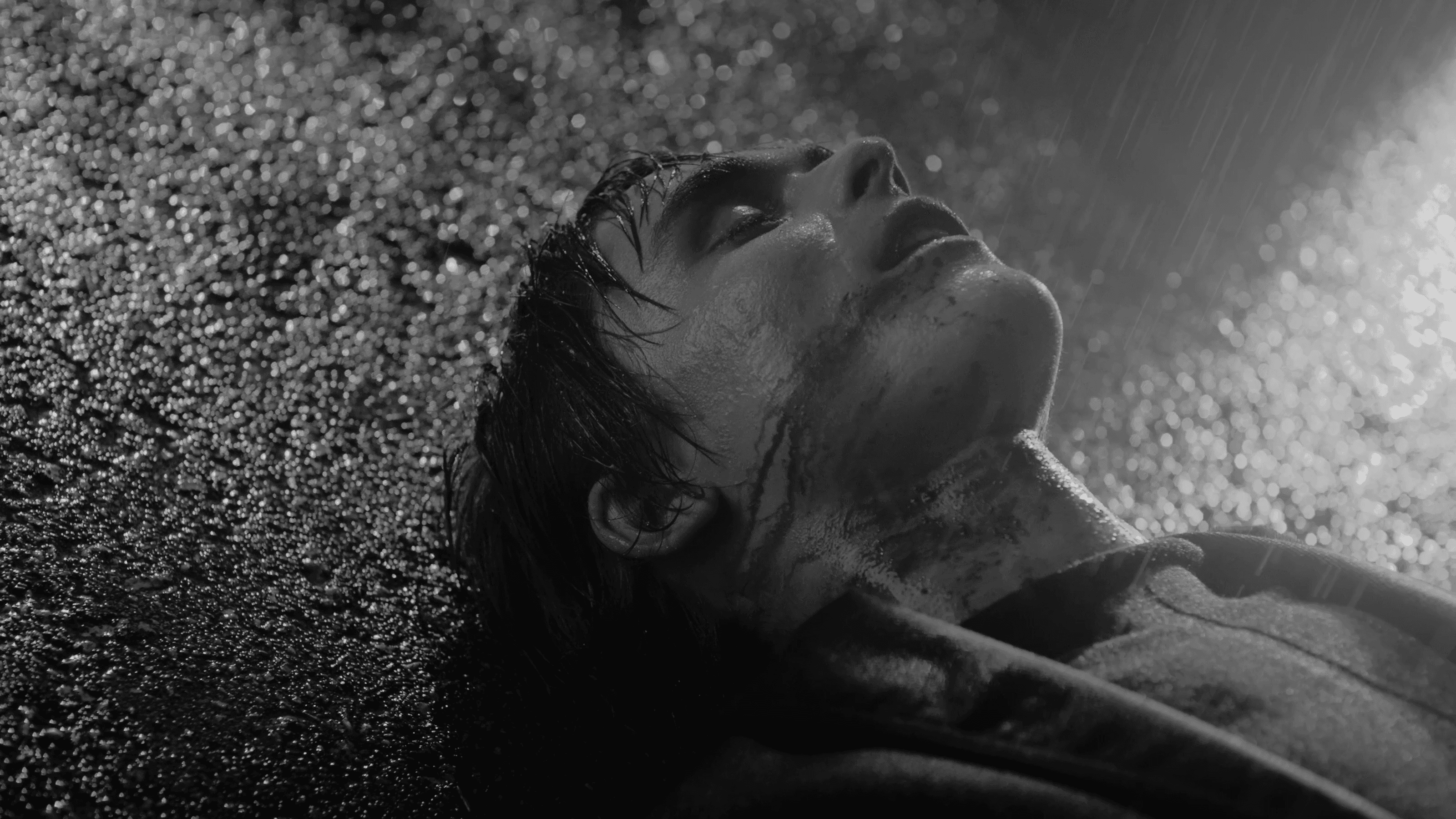 Too Long - Maxim Seelig - Music Video - Maxim on the floor, Raining, Wet Floor, Breathing