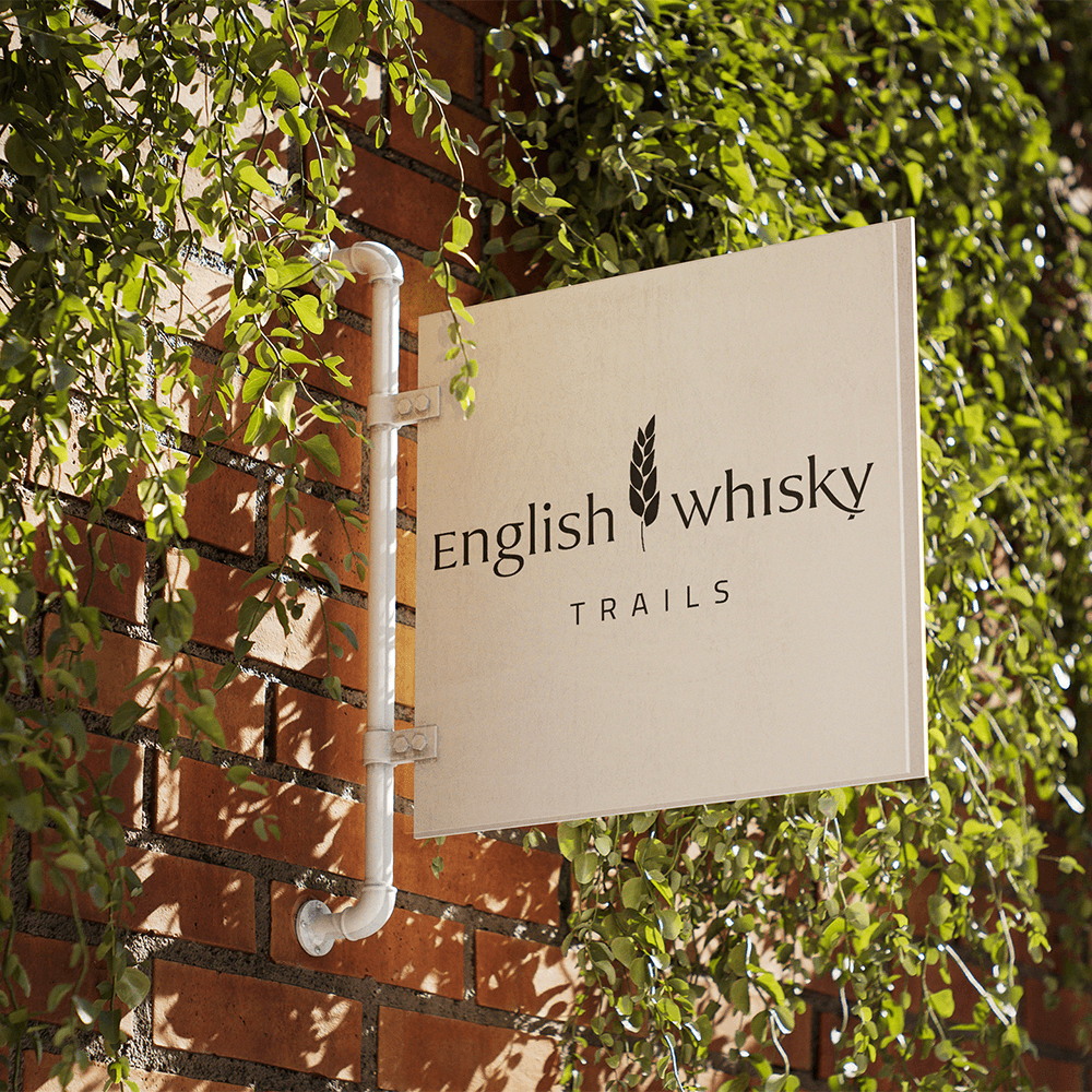 Distillery sign for the English Whiksy Trails