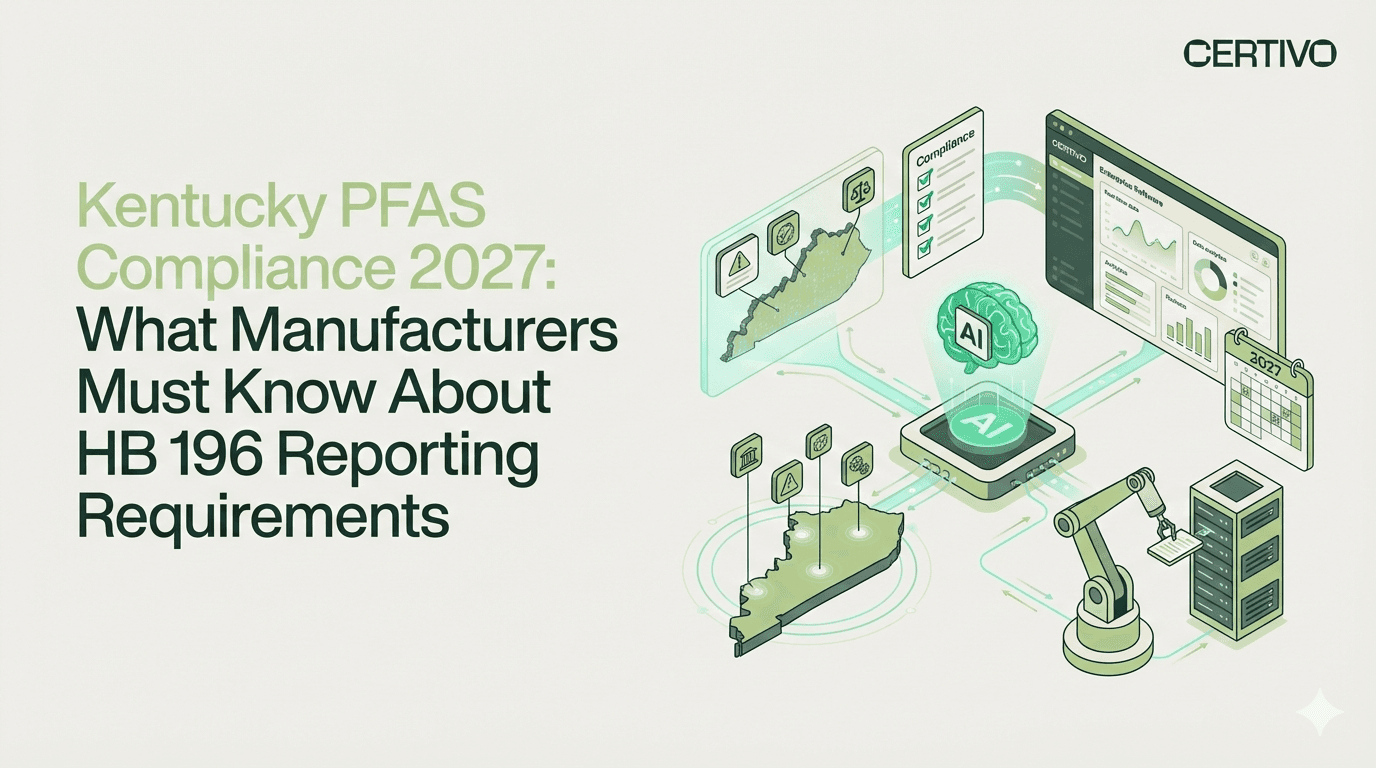 Kentucky PFAS Compliance 2027: What Manufacturers Must Know About HB 196 Reporting Requirements