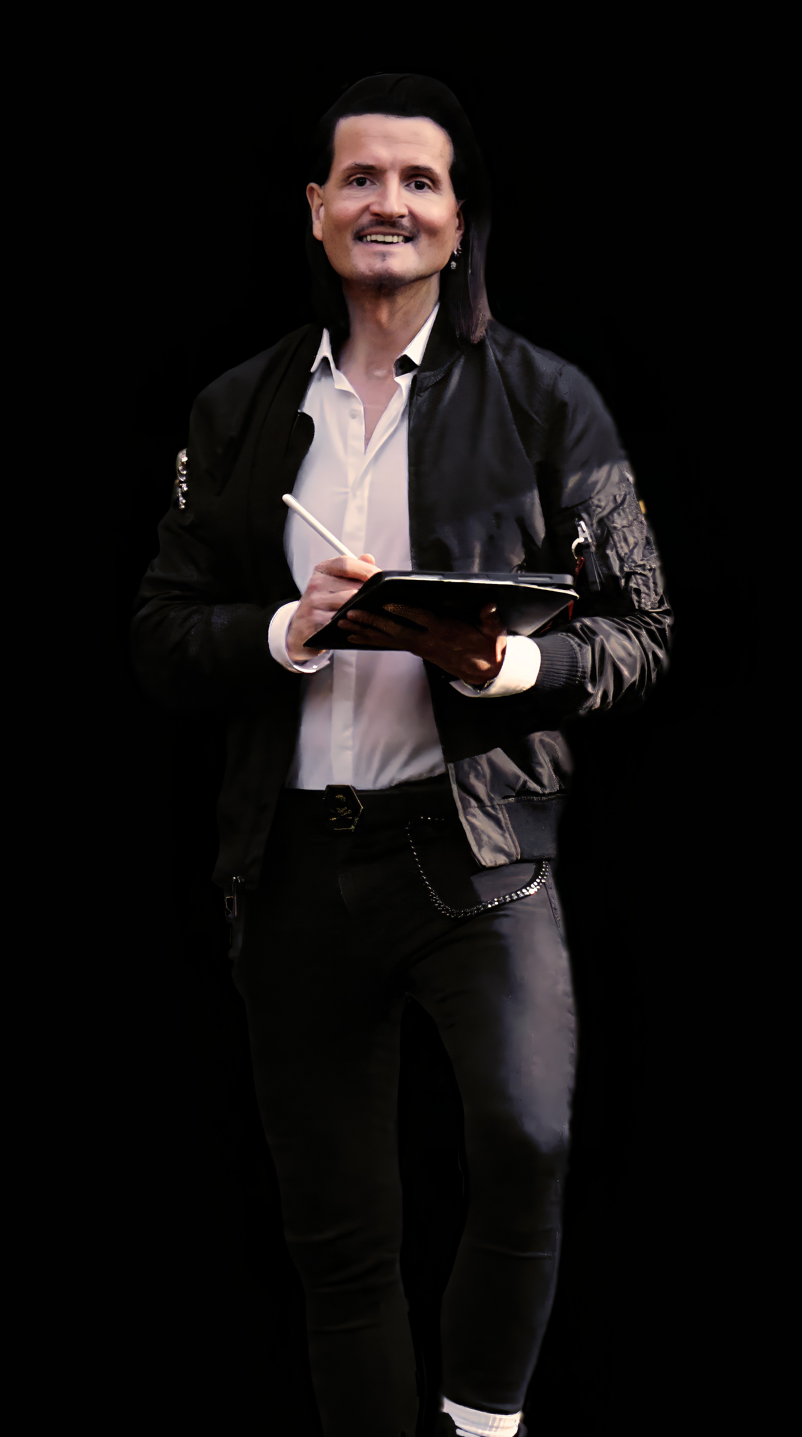 Lead Designer und Gründer skizziert Konzepte in einem Notizbuch und entwickelt strategische Designlösungen.