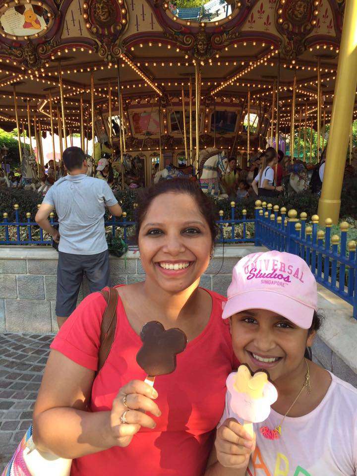 Manini Prerna Mickey Icecreams at Disney