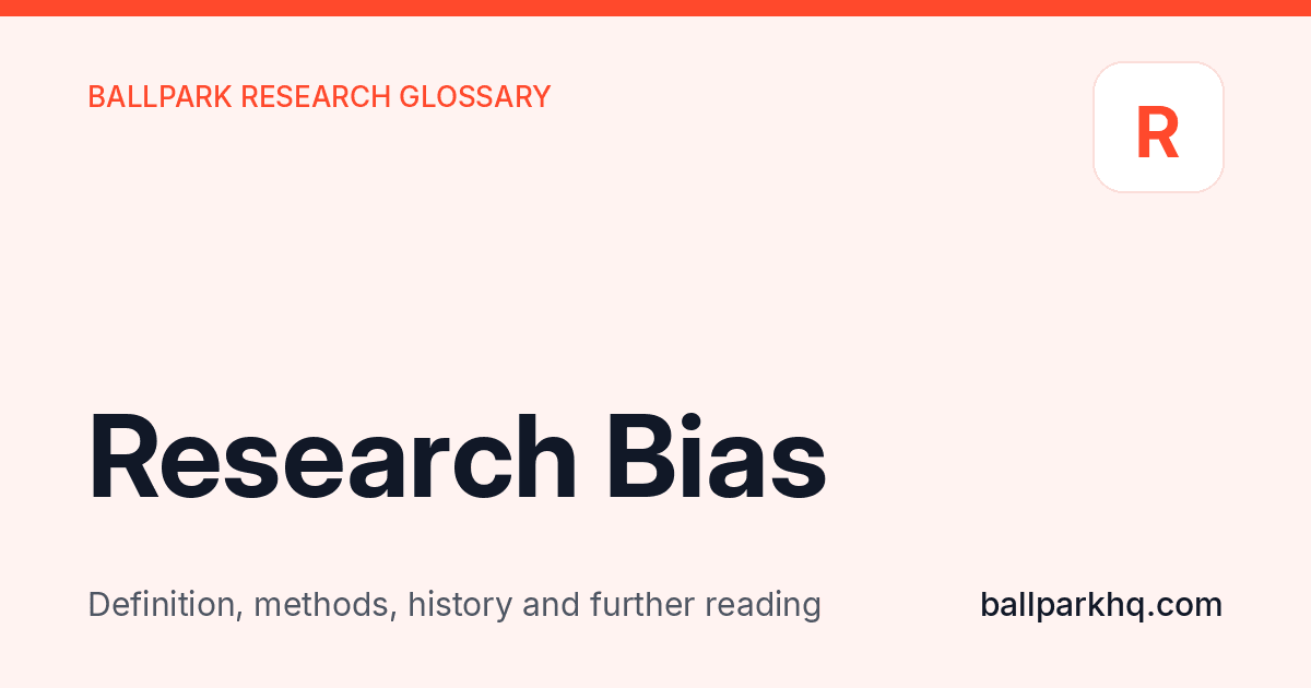 Research Bias