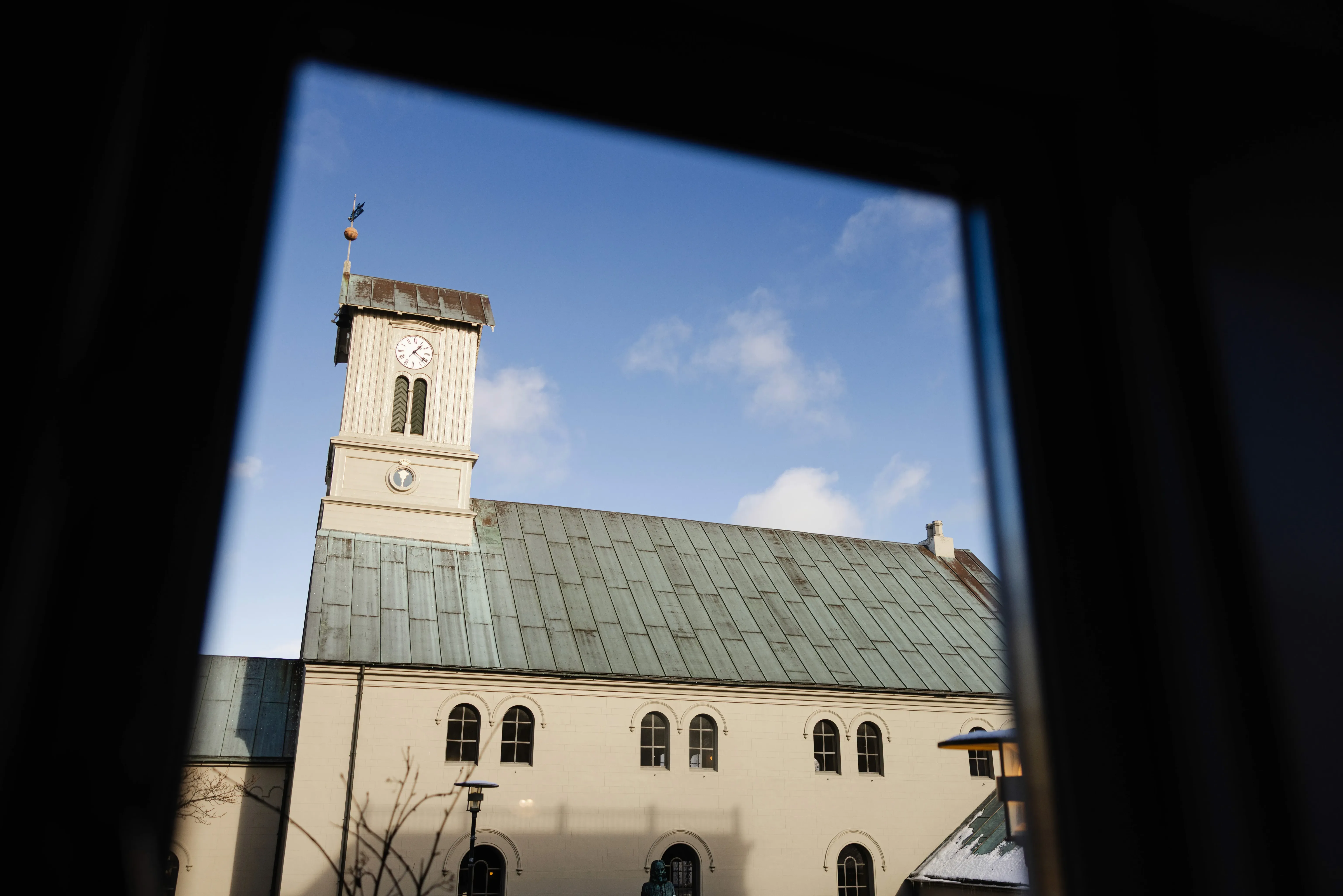 exterior of community curch from side view