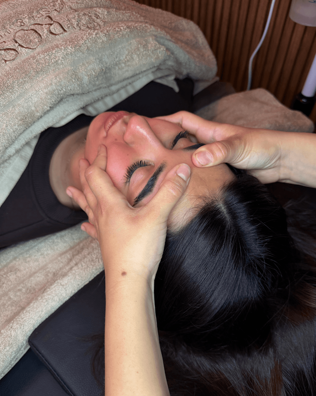 Colorful wavelike design.