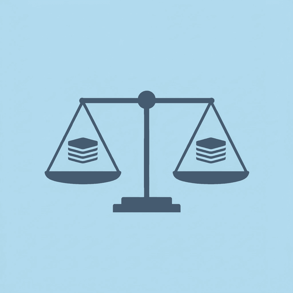 Balance scale comparing 150 GSM lightweight blends on one side versus 180 GSM cotton on the other side