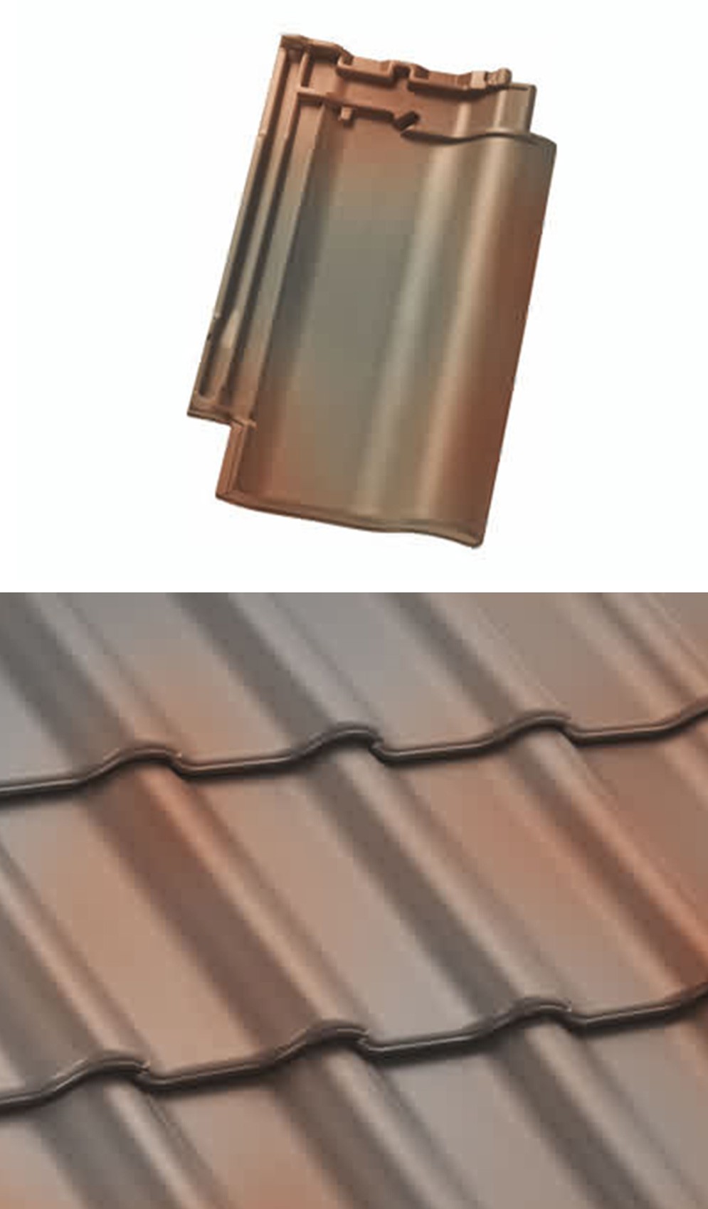 Bronze-Geflammt