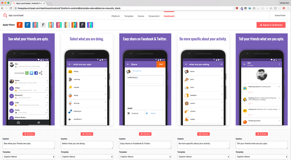 Launchpad App Development Screenshot