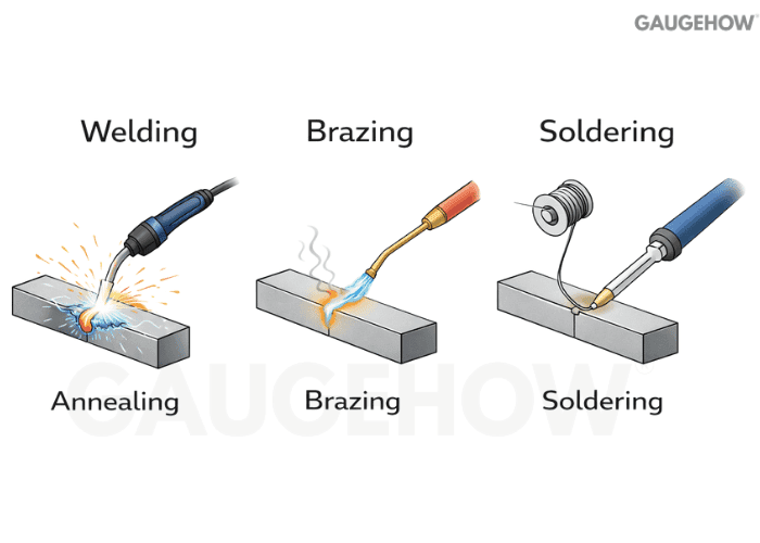 welding brazing soldering difference