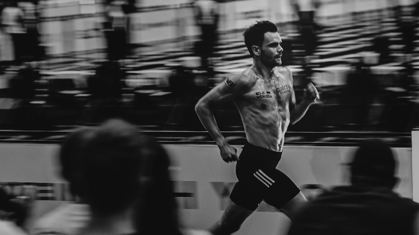 a person eye in dark background