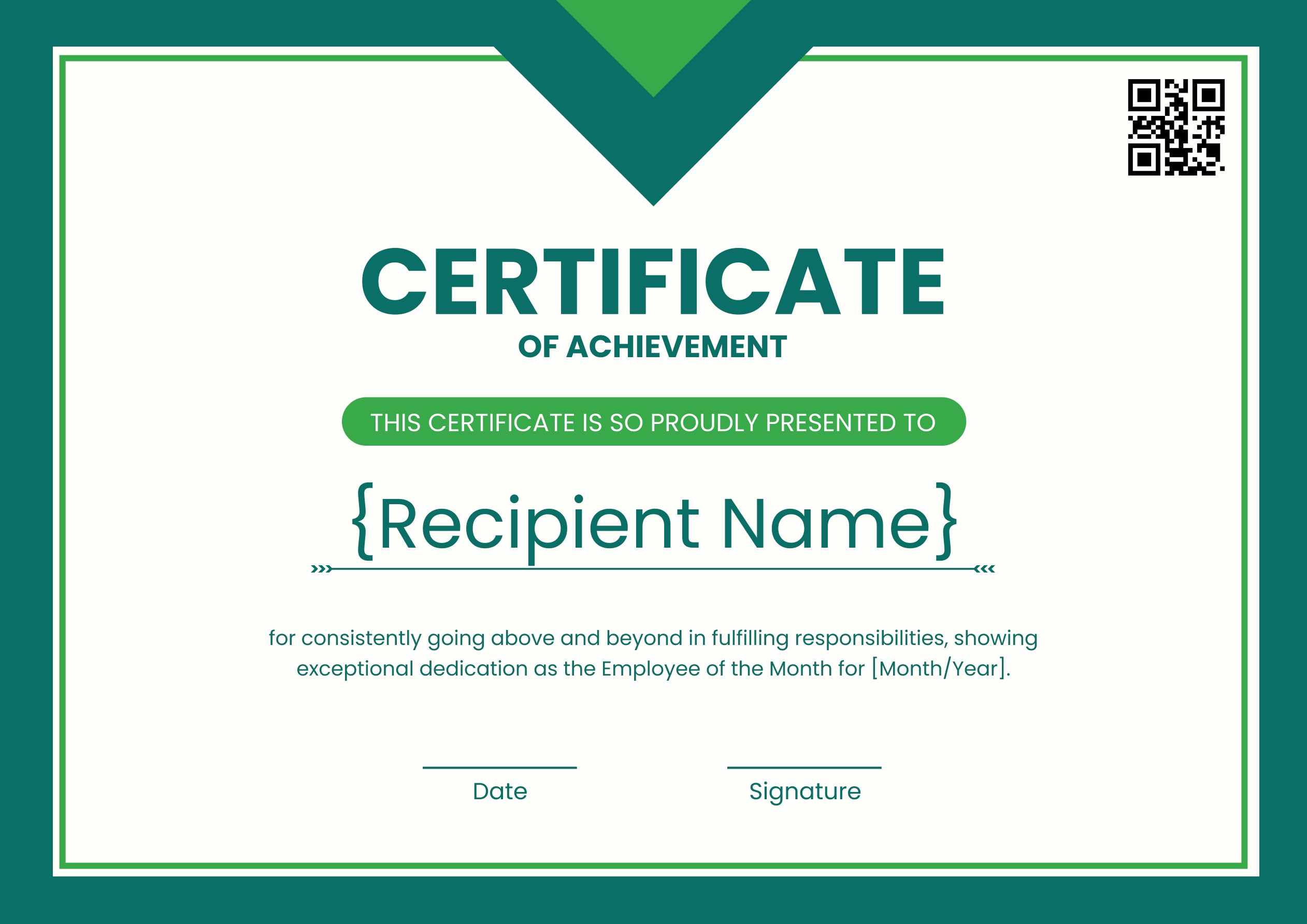Wauld - Organized and professional achievement certificate template