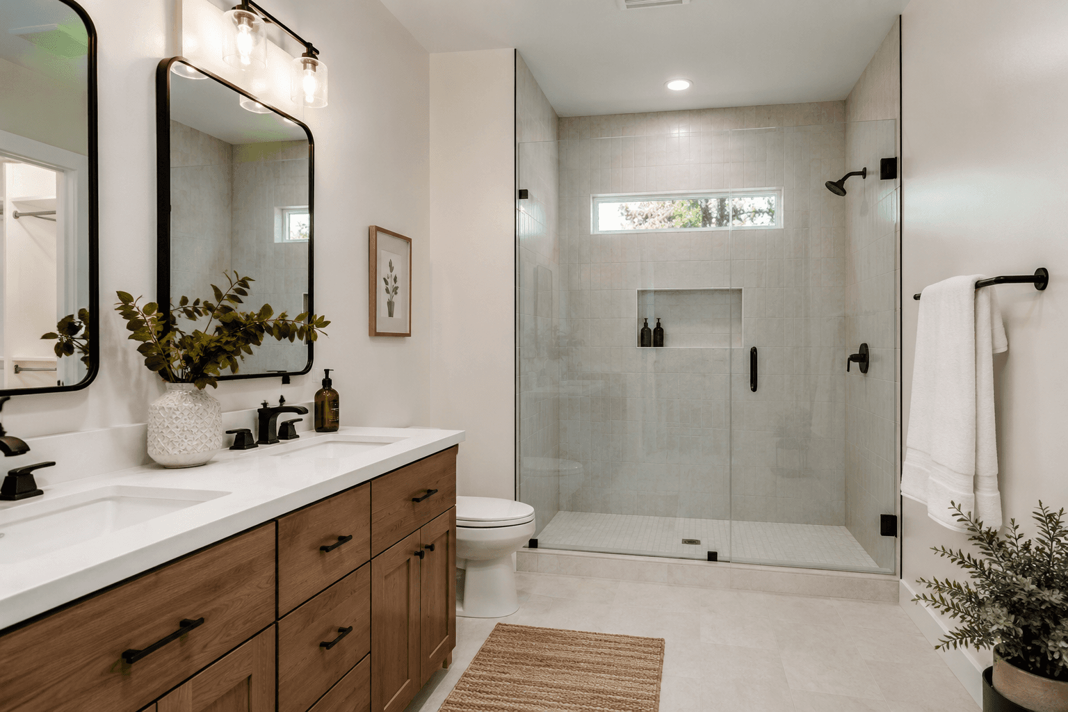 Modern interior remodel detail