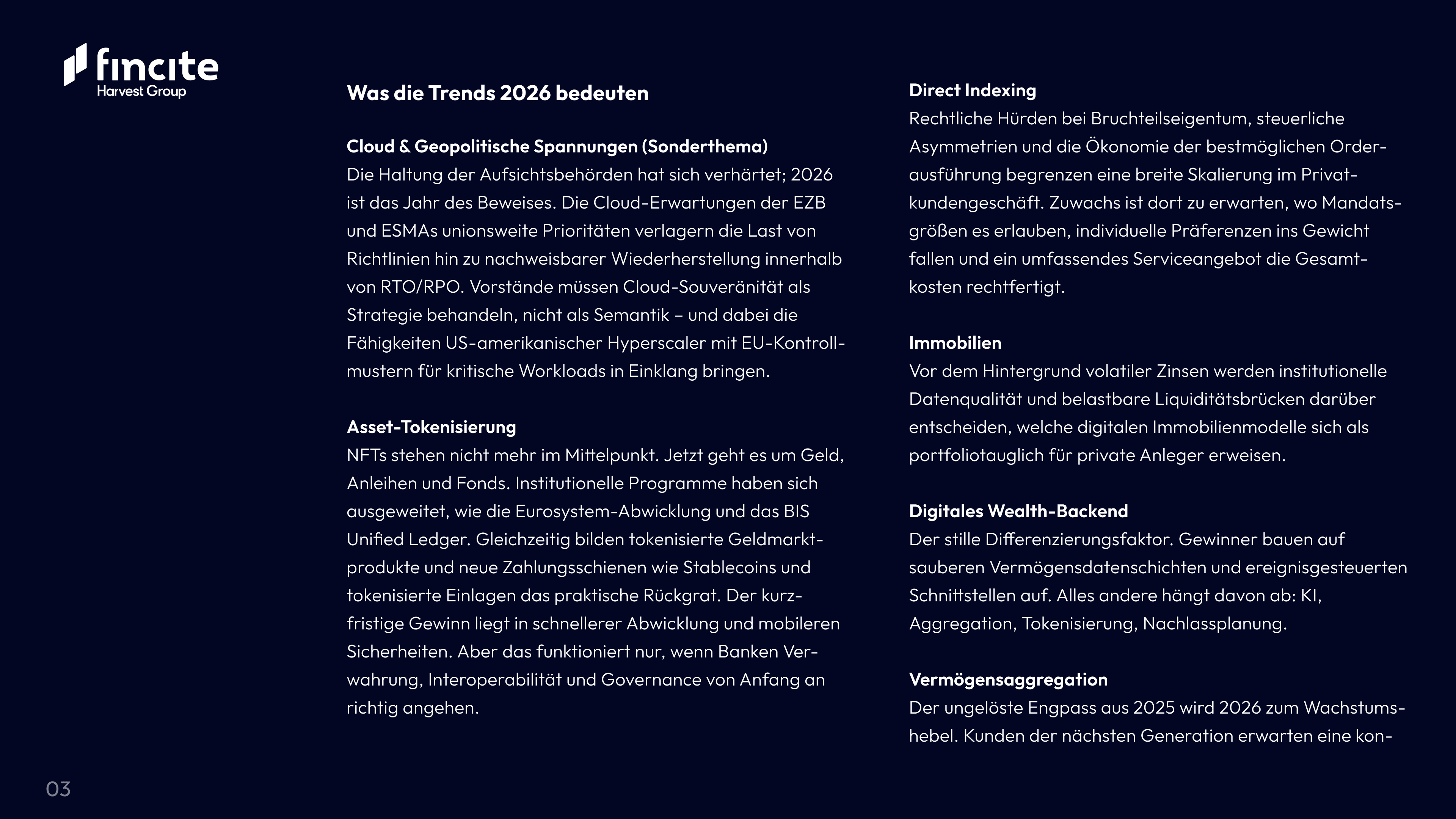 Einführung Seite 2 des WealthTech Radars 2026