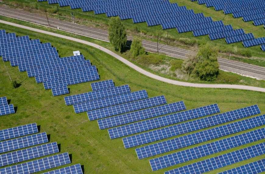 A filed of solar panel
