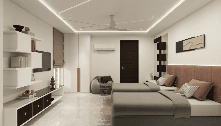 house interior with sunlight