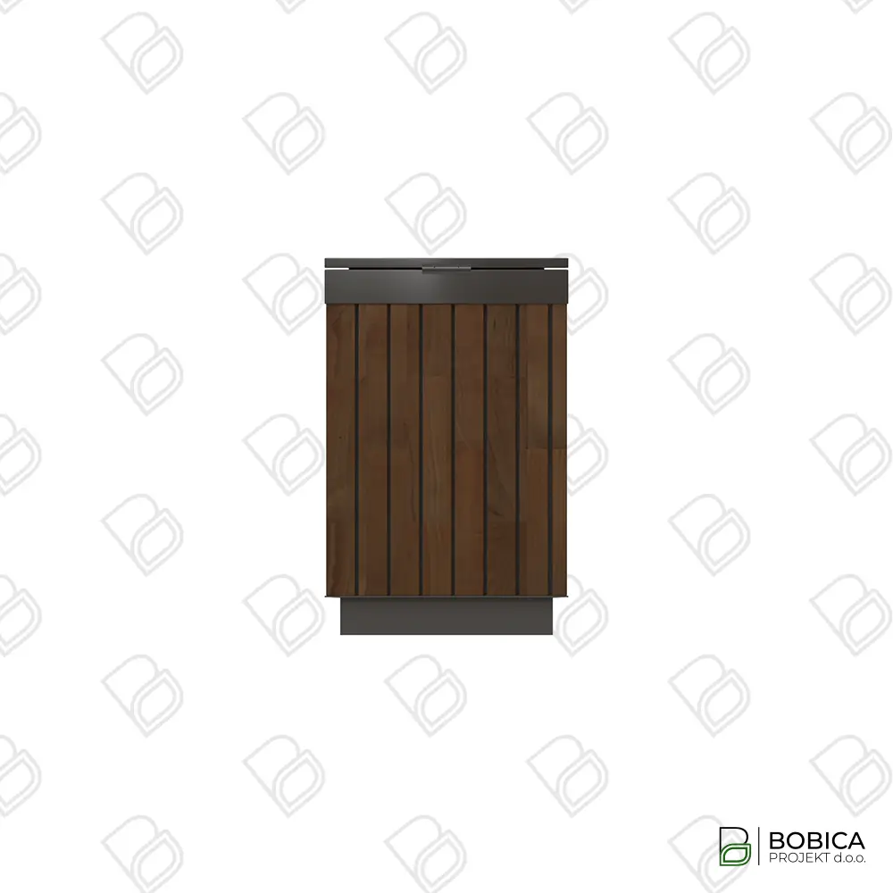 Koš za otpad s drvenim oblogama - "Urban Wood Bin"