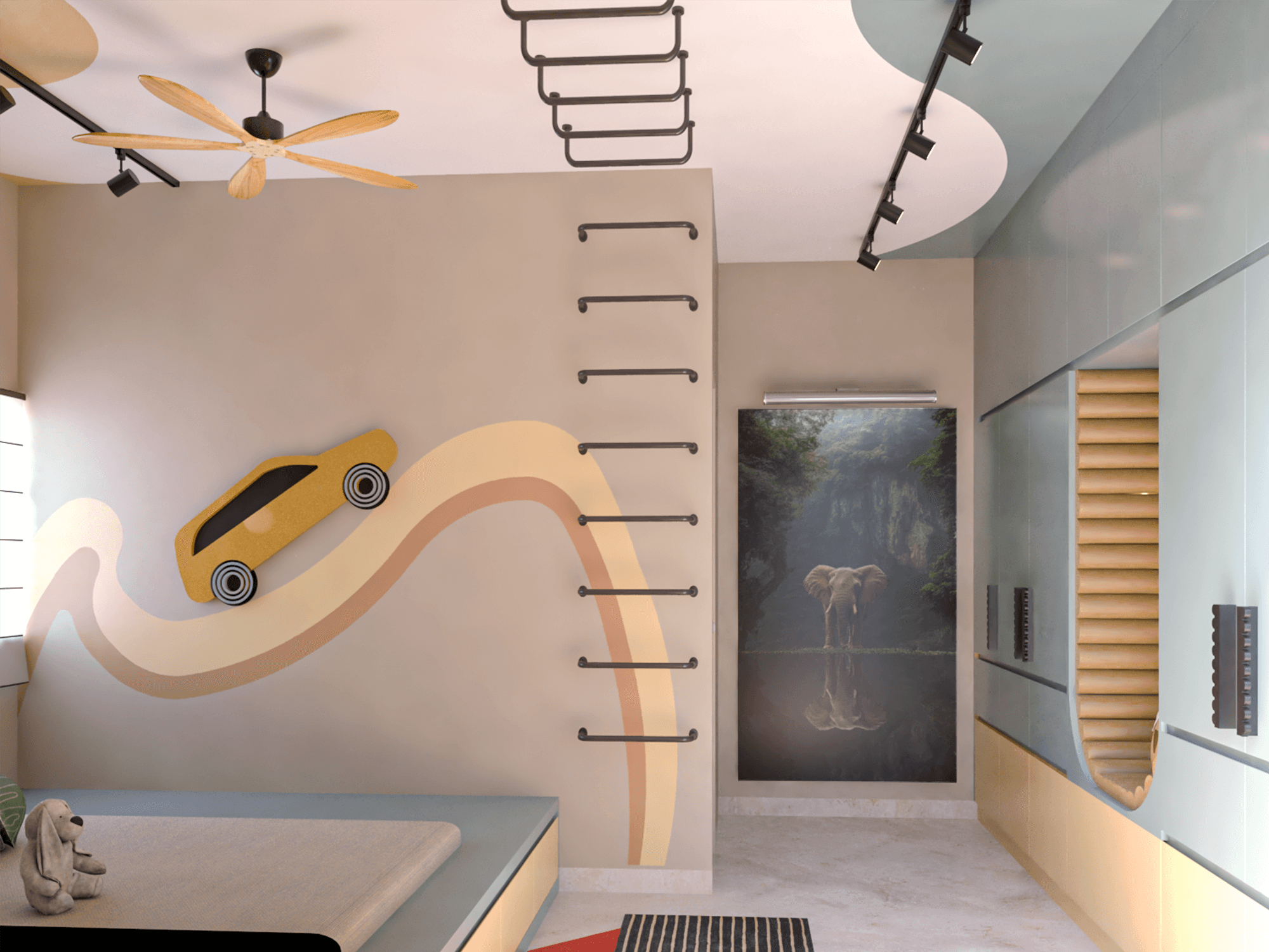 Project showcase image featuring a modern, refined interior.
