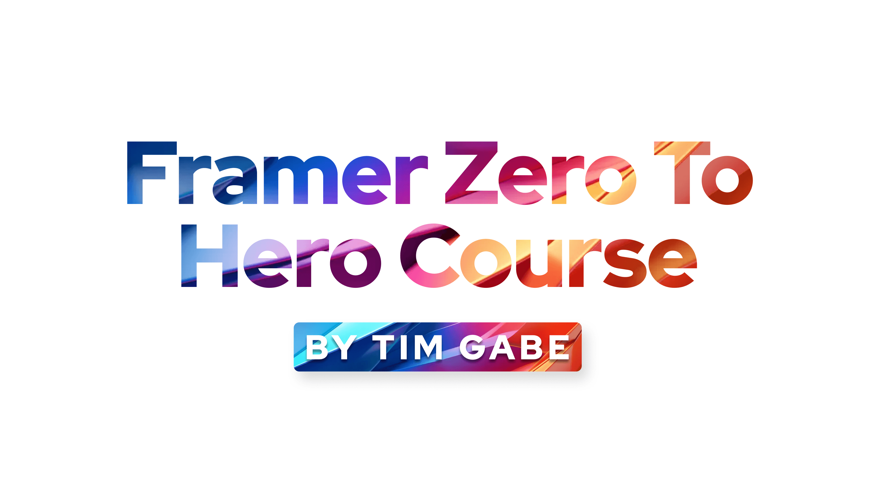 Framer Zero To Hero banner