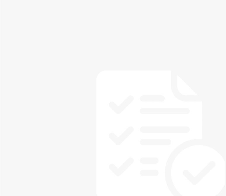 Minimal checklist icon on light gray background – RJP.design, NYC web design agency providing organized website design and digital marketing solutions.