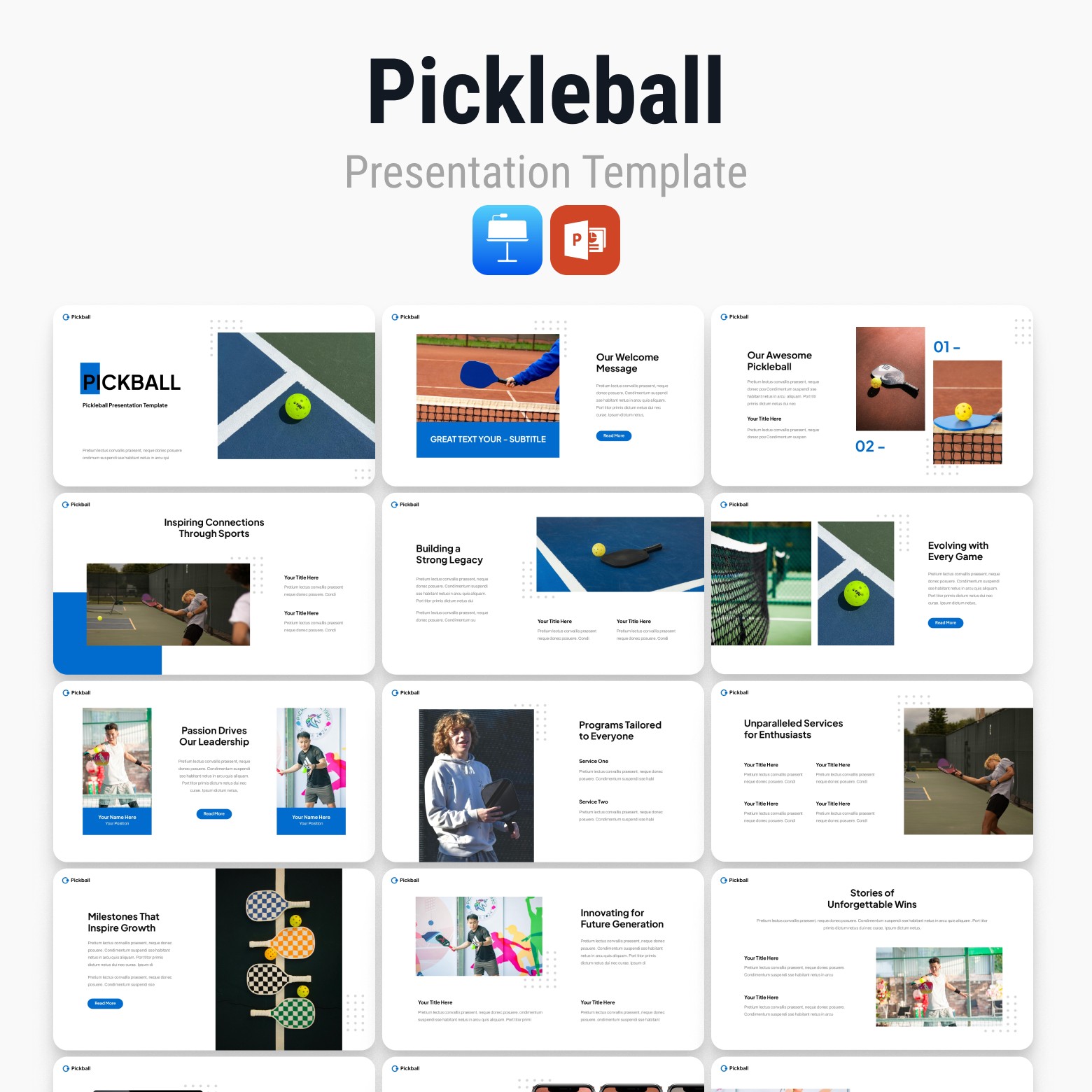 pickleball-presentation-template