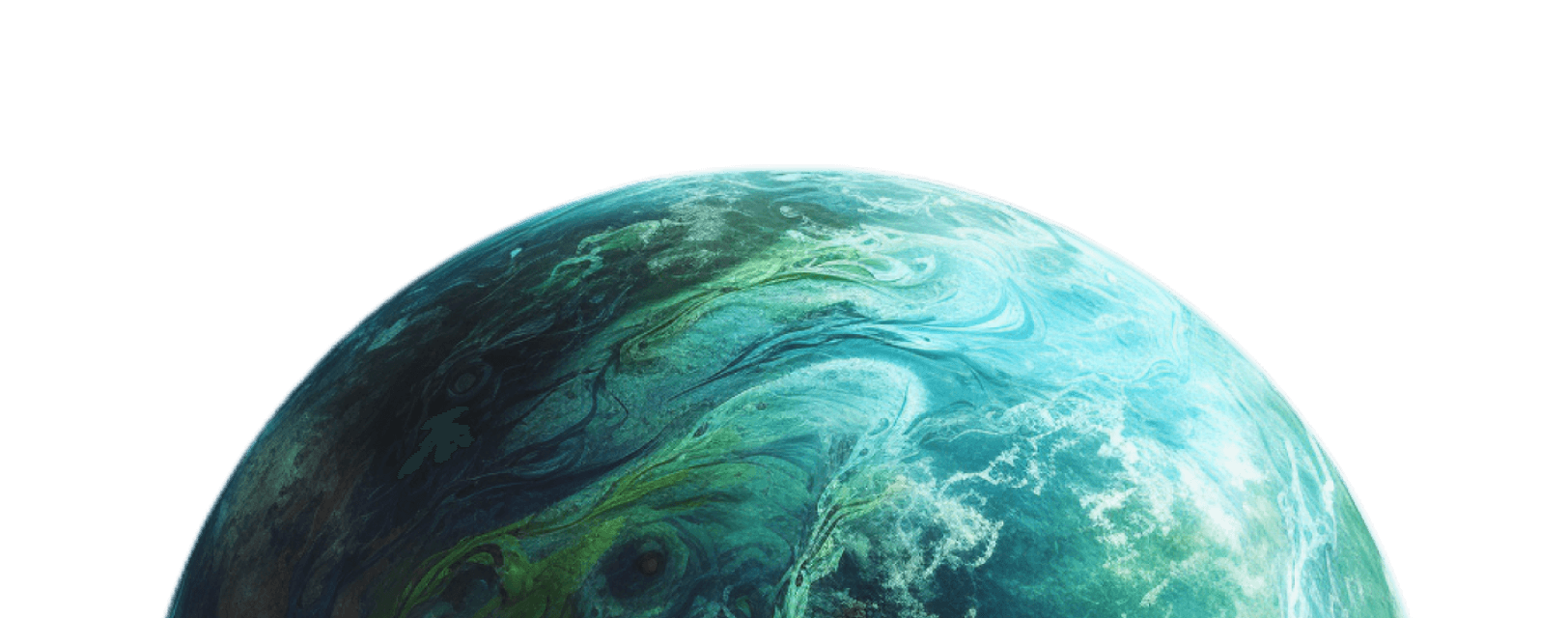 imagem decorativa de planeta verde