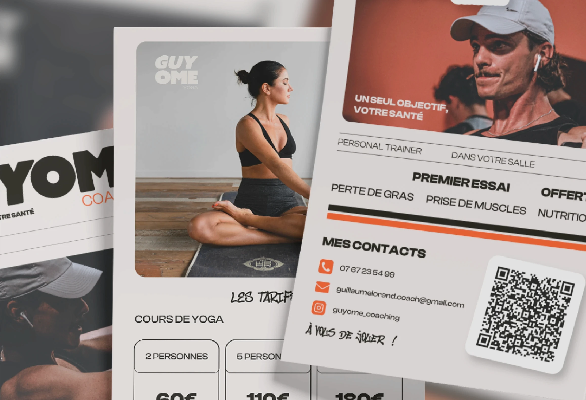 Application de l’identité visuelle Guyome sur supports print