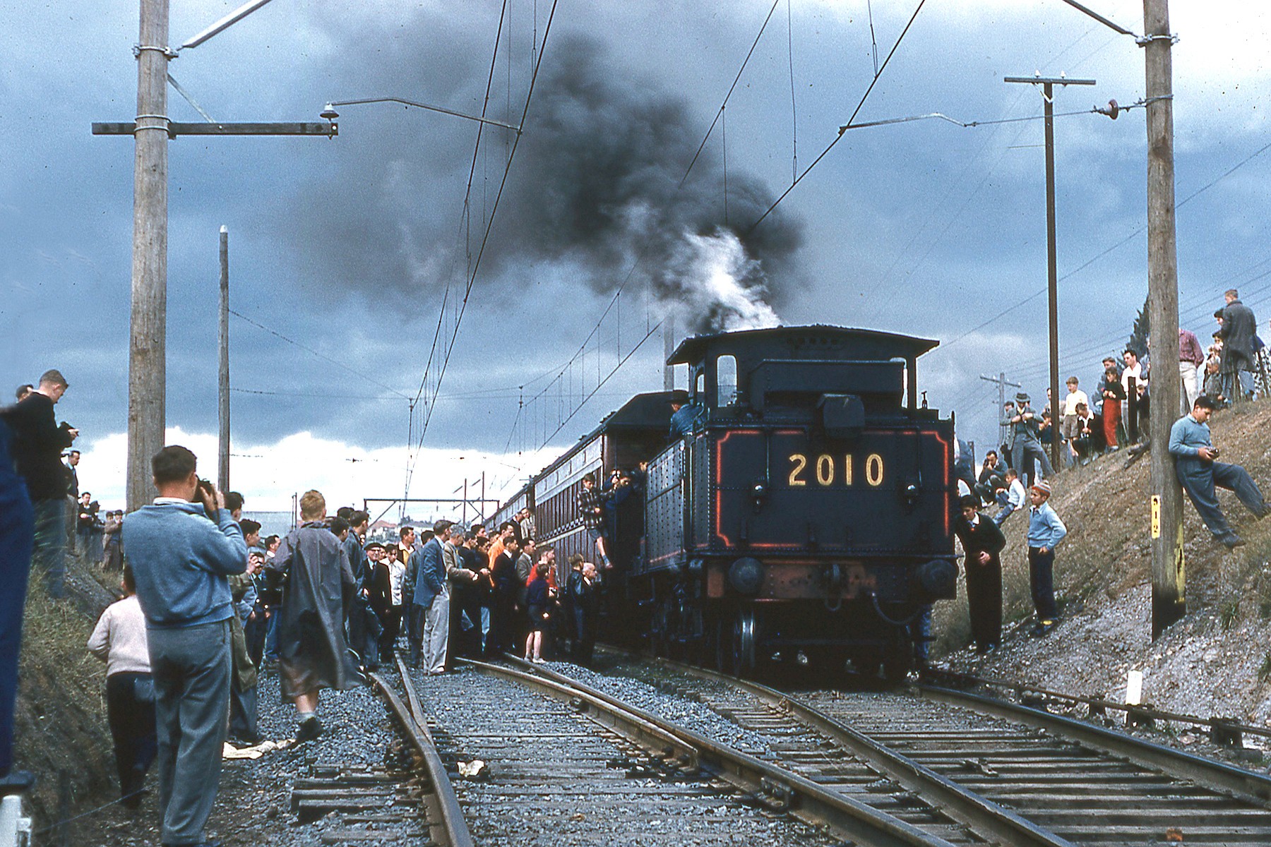 The final day of steam on the Carlingford Line on 8 August 1959. Photo by Dale Budd OBE.