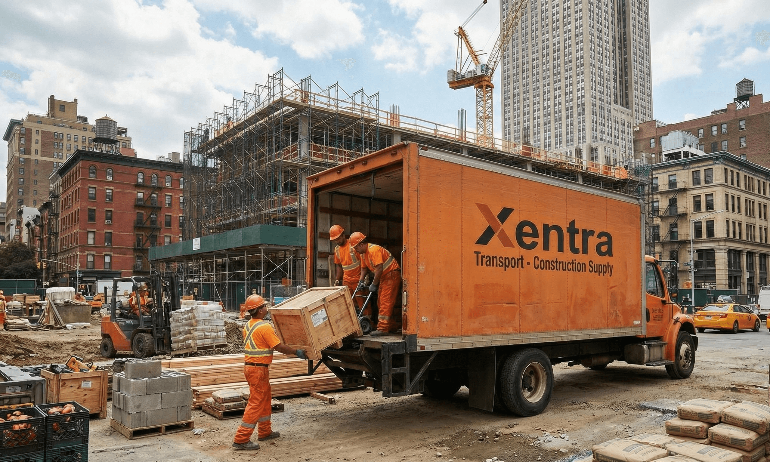 same day construction supplies courier in New York City