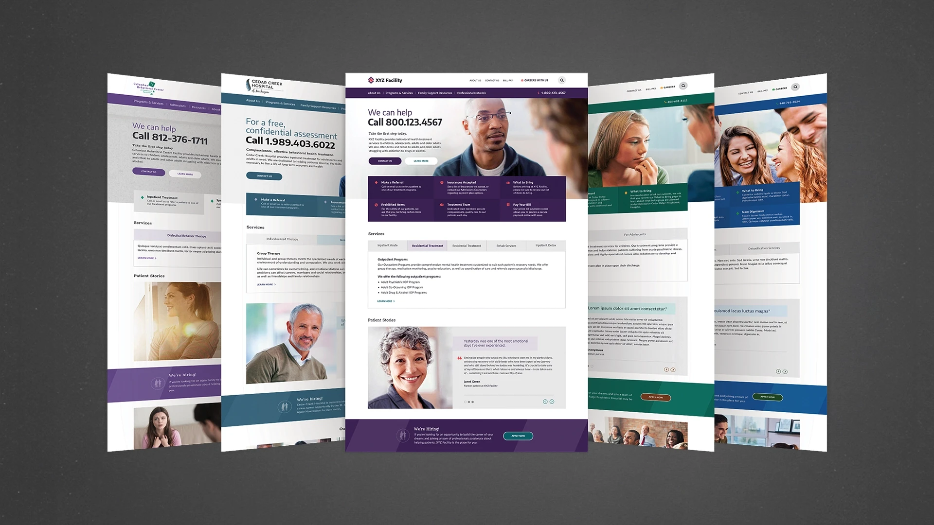Website template design system