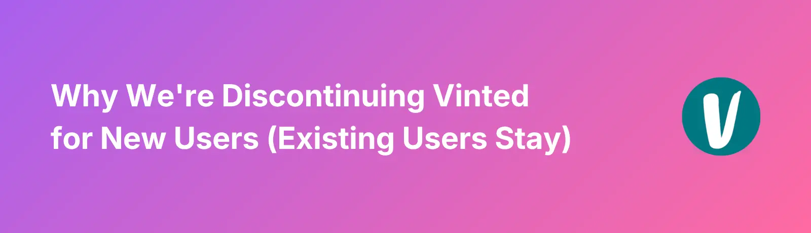 Vinted Update - Banner
