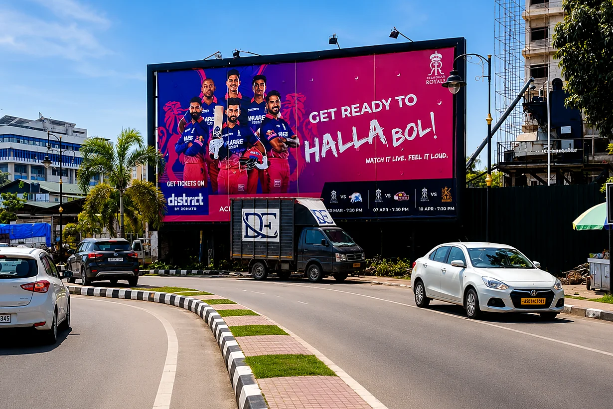 IPL Rajasthan Royals railway billboard