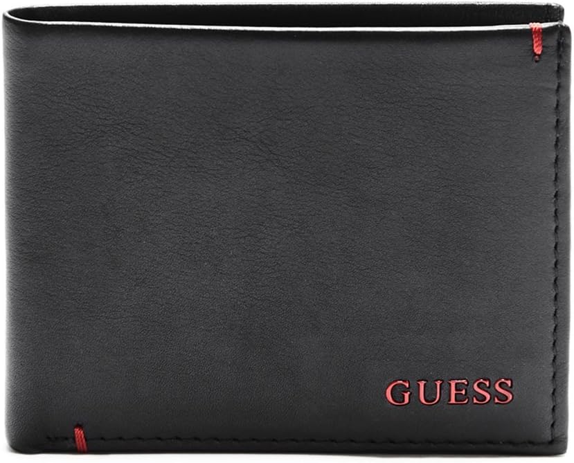 Guess Mens Leather Slim Bifold Wallet Wallet