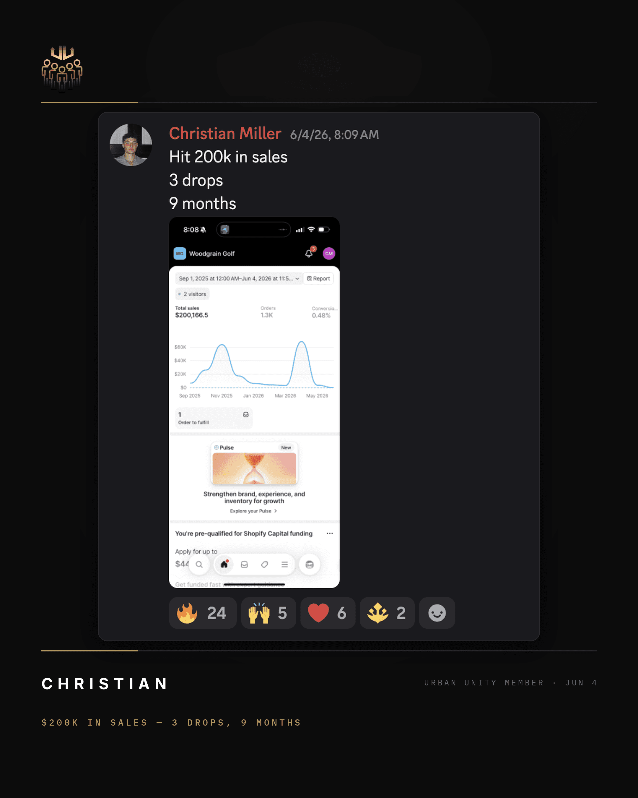 Urban Unity student win 1