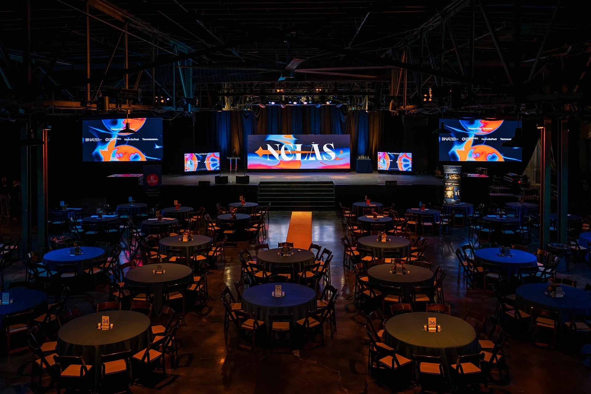 NELAS corporate event in Nashville, TN, audio and staging by UpLight Technologies