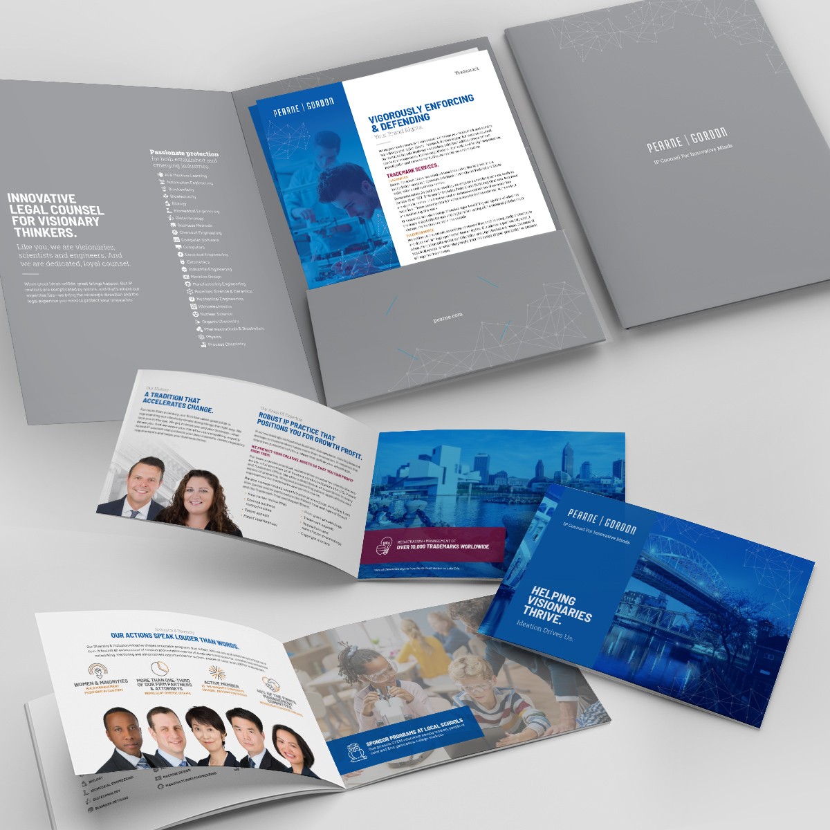 Pearne & Gordon Pocket Folder, Corporate Brochure and Feature Sheets