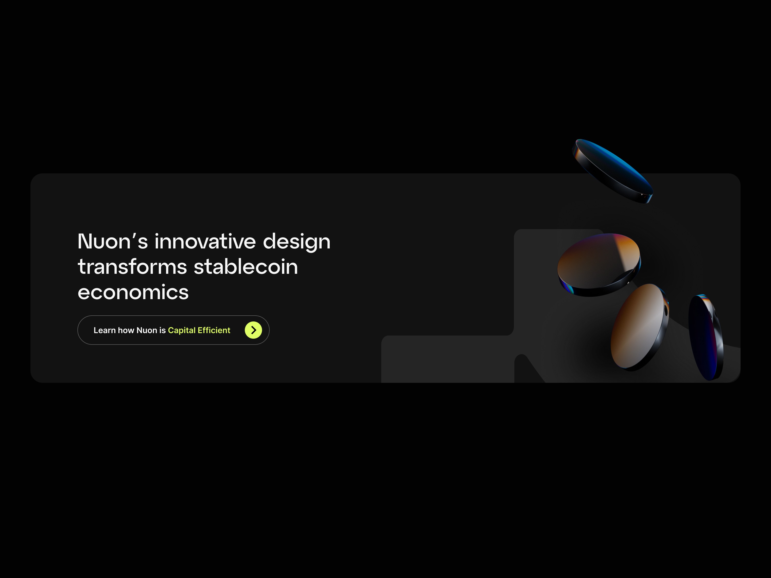 Nuon Crypto UX UI design 3d cube