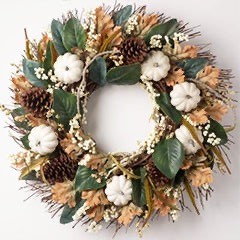 Heirloom Pumpkin Fall Wreath