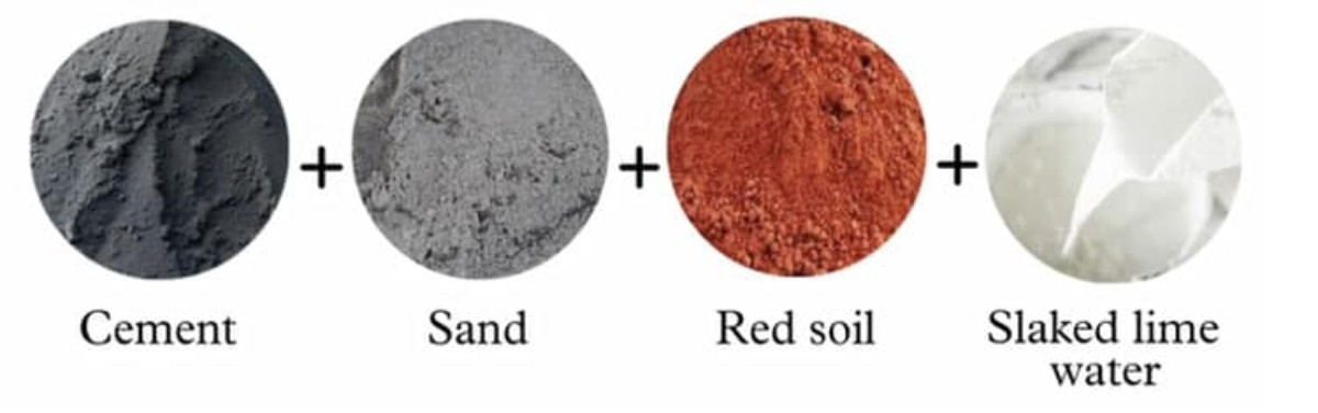 Rammed earth materials 1