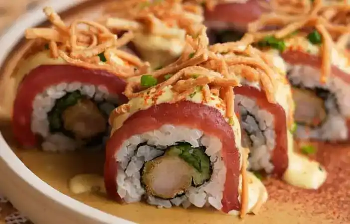 gros plan sur des sushis