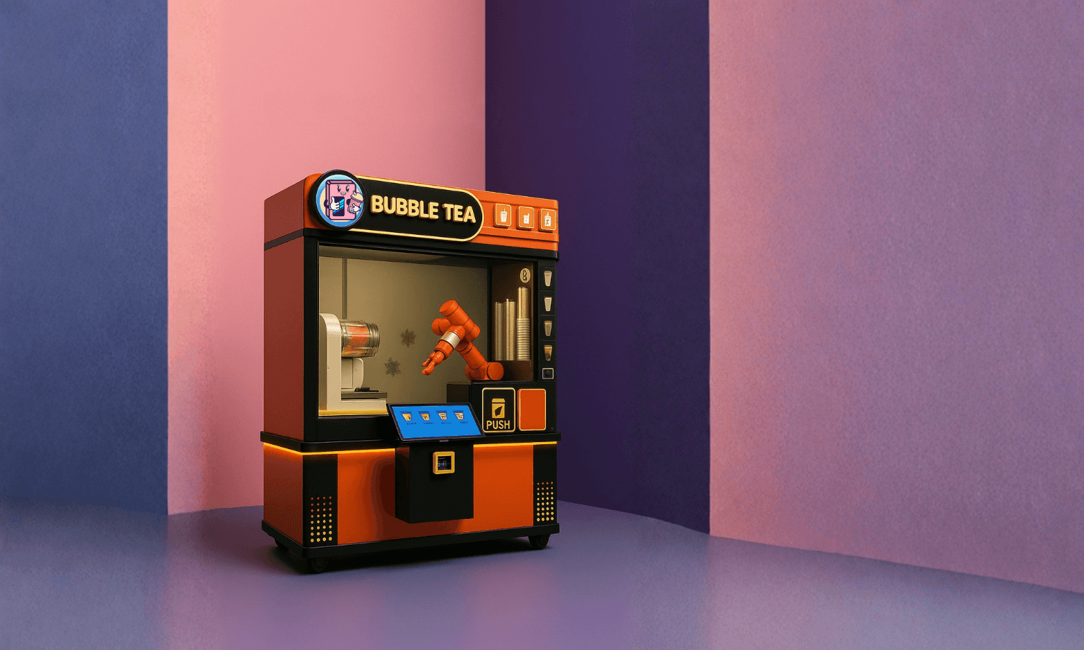 black car with half white and half black background