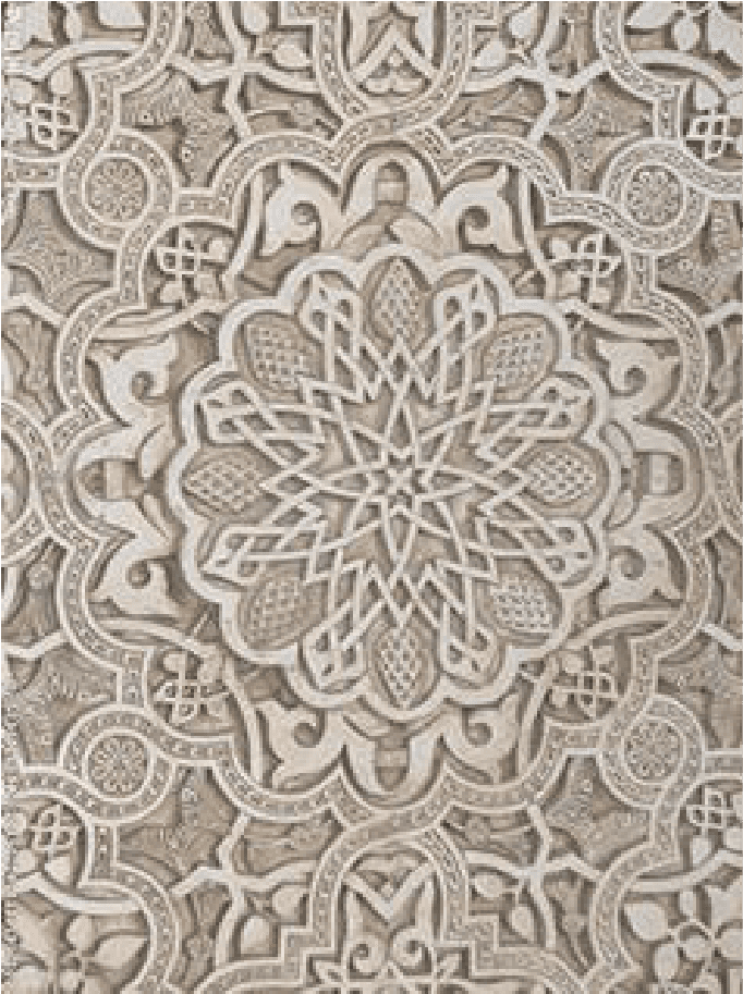 Intricate stone carving produced by the Engraving Machine, illustrating the machine's capability to create detailed decorative patterns.