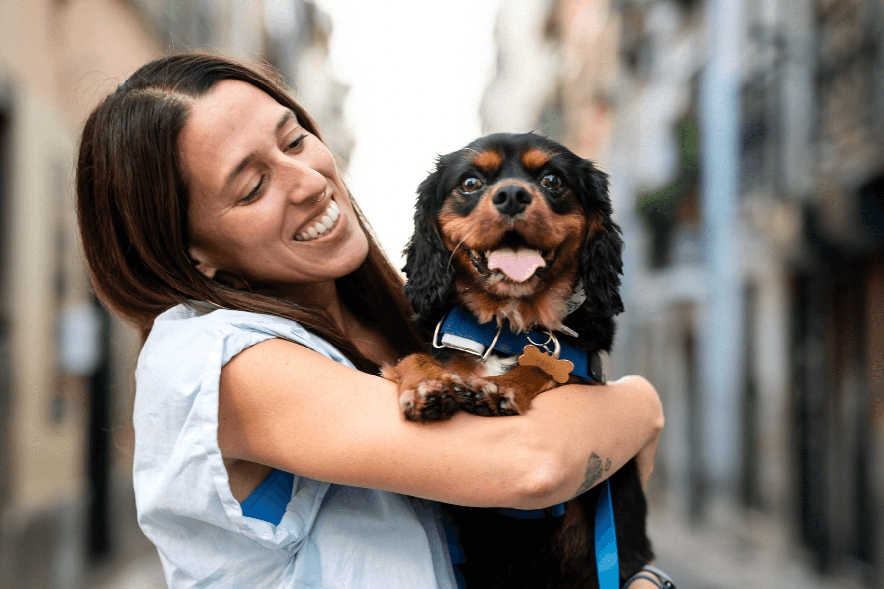 Mariam, our in-house veterinarian with Peru, the dog.