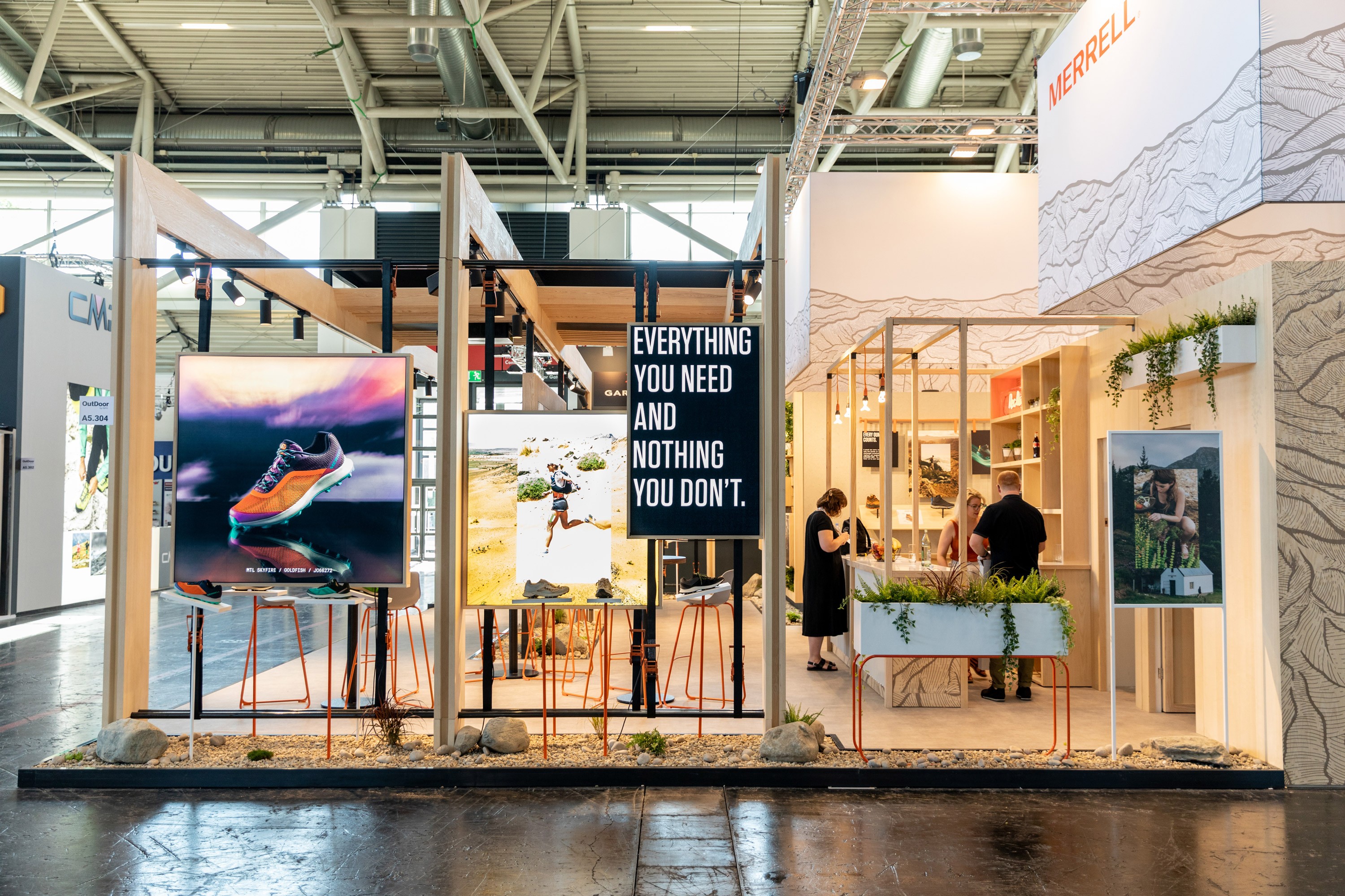 Merrell tradeshow stand design
