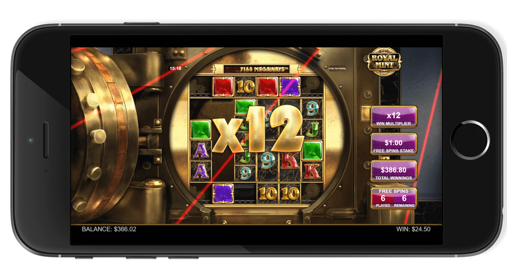 Royal Mint - free spins Big Time Gaming