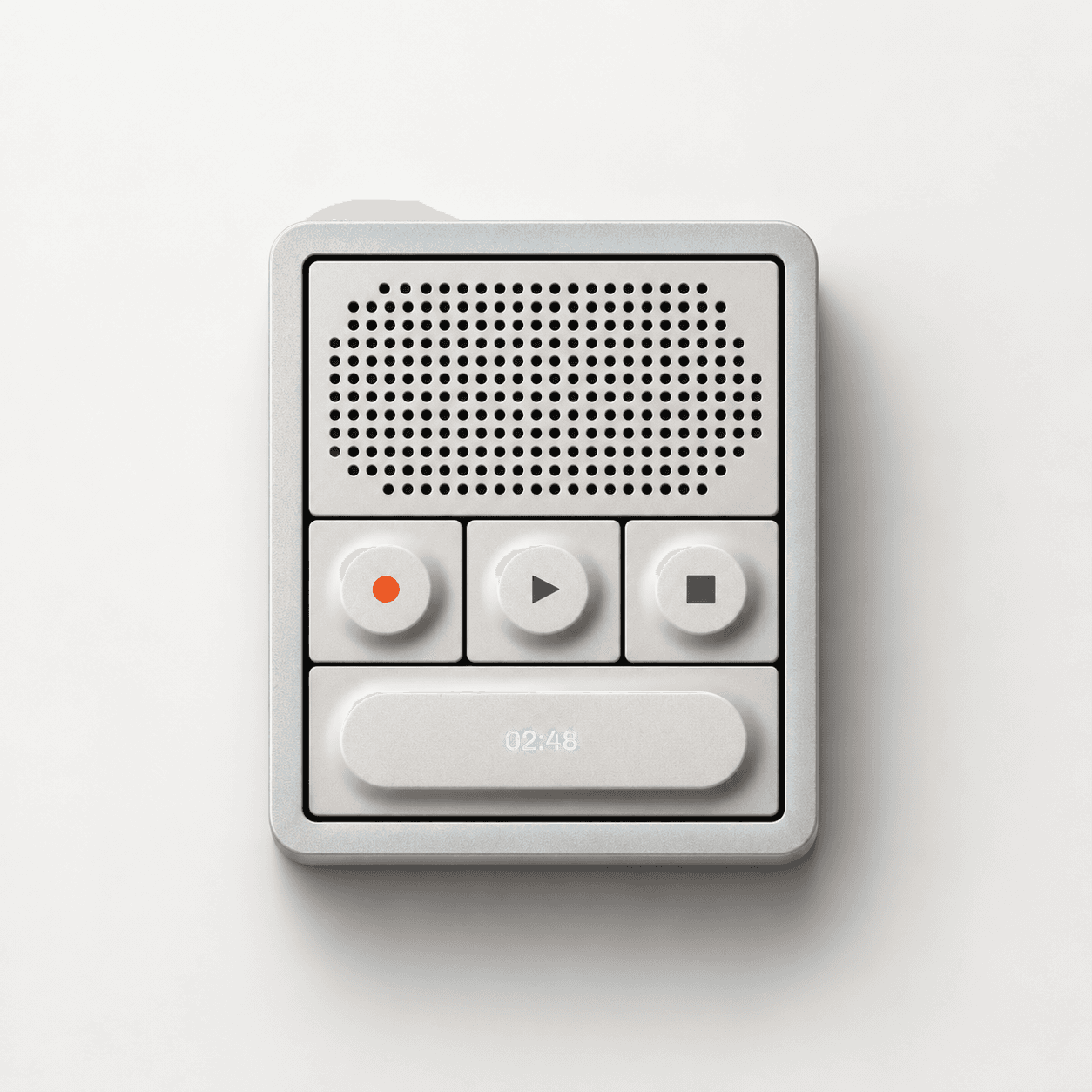 AI-generated physical product concept for the audio recorder