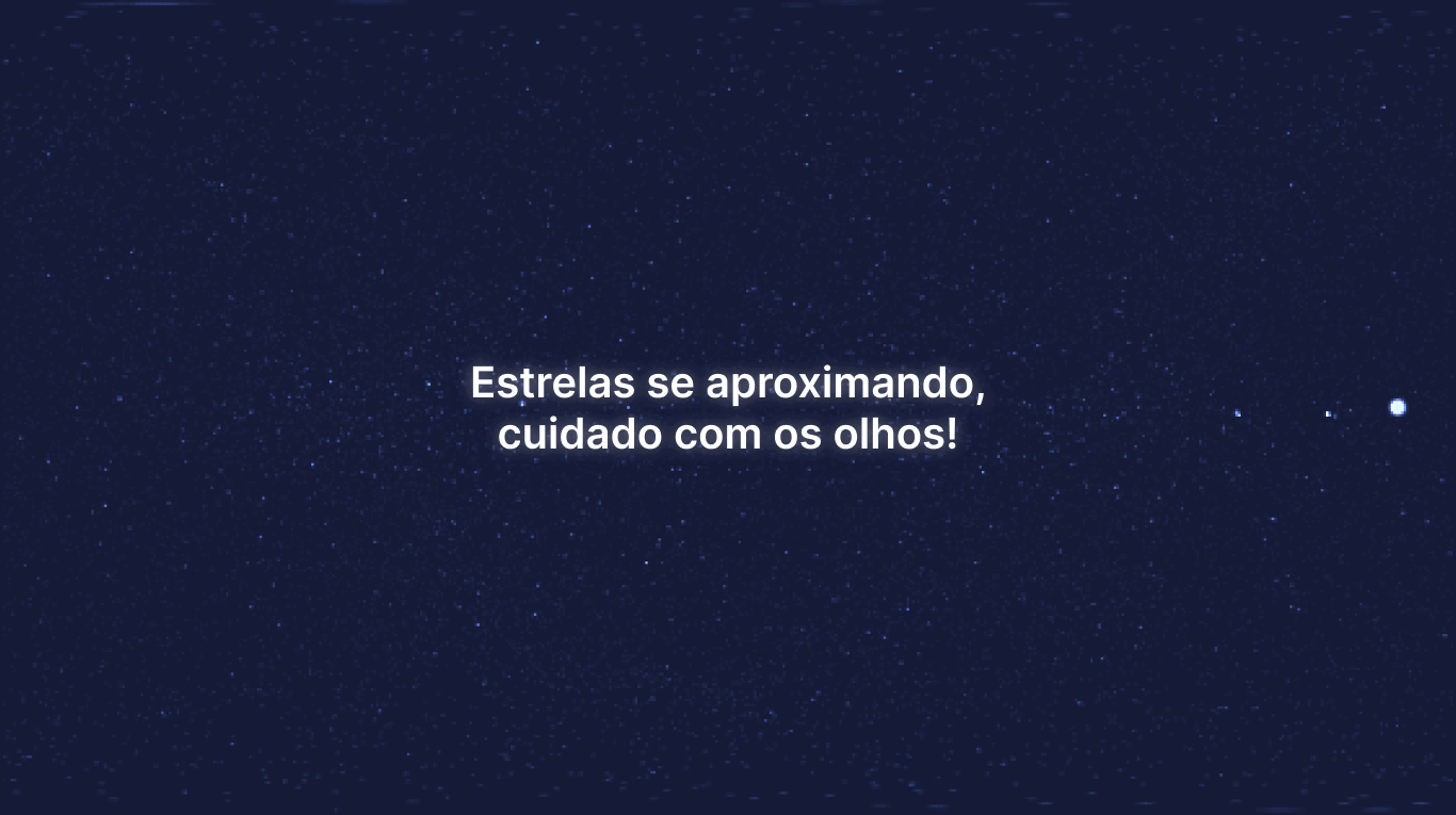 Animação com prints do sistema cosmos