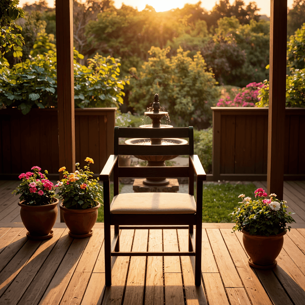 product photography of Outdoor furniture