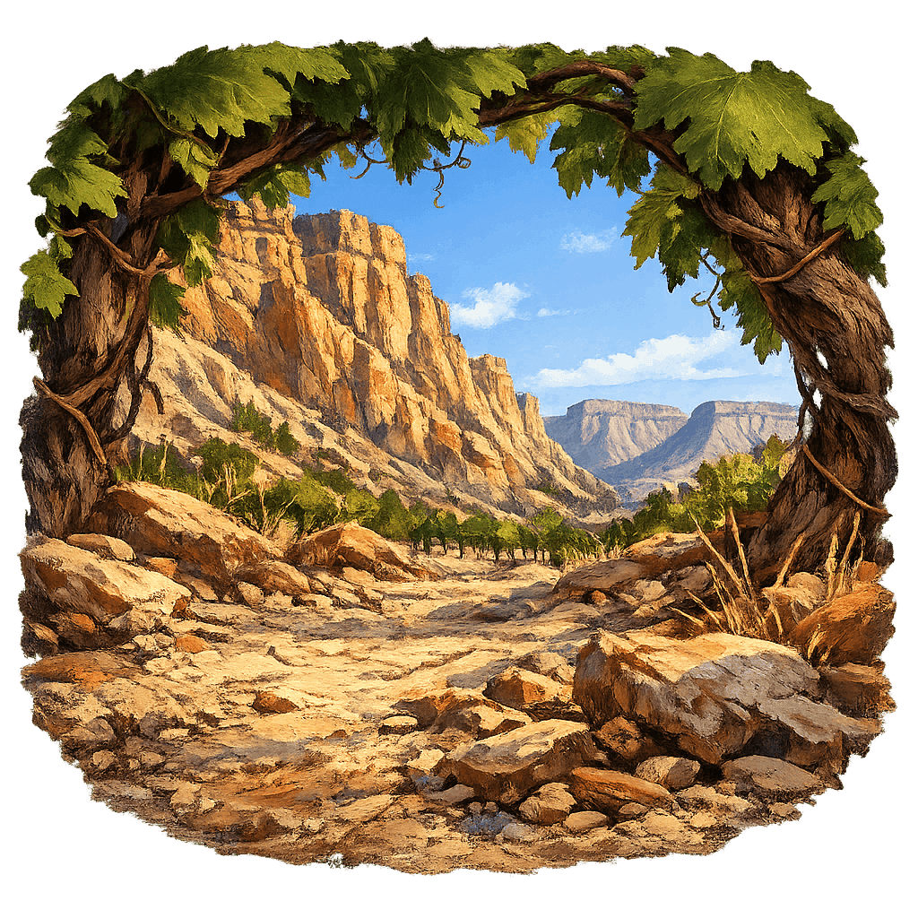 Detailed graphic of the De Beque wine region.