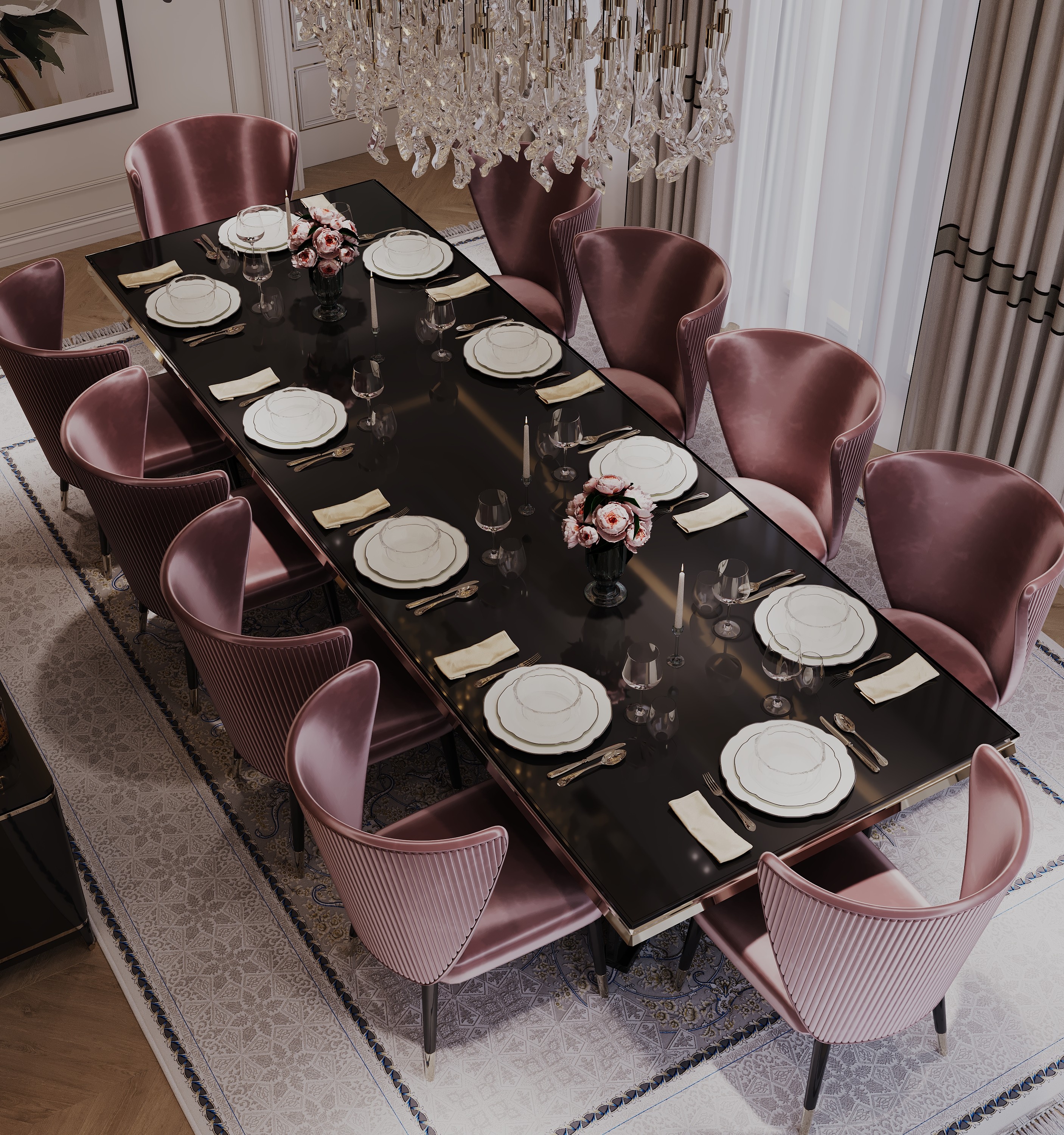 Дизайн интерьера гостинной квартиры 02 в Ташкенте Big Star Architects