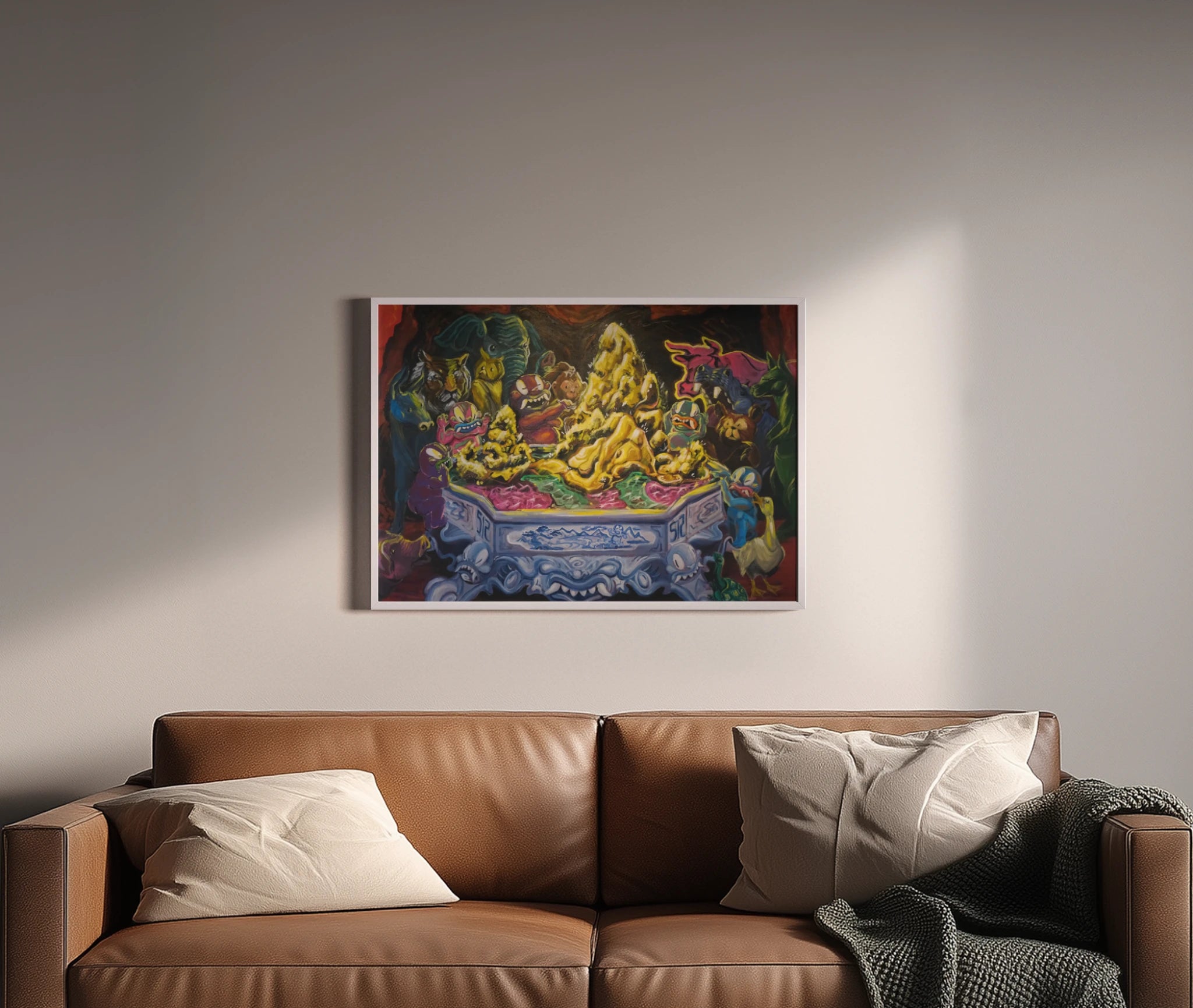 premium art poster and canvas prints, with originals available, from QART , of the artwork " Hòn non bộ "
