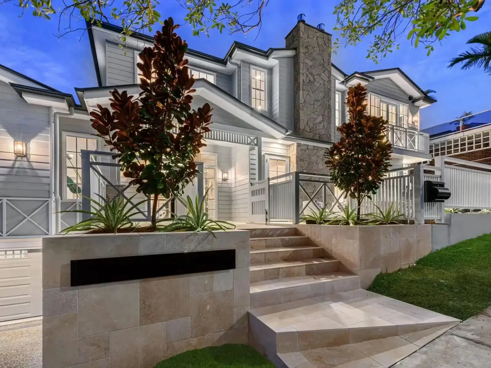 Front facade of Jacaranda House in. Brisbane